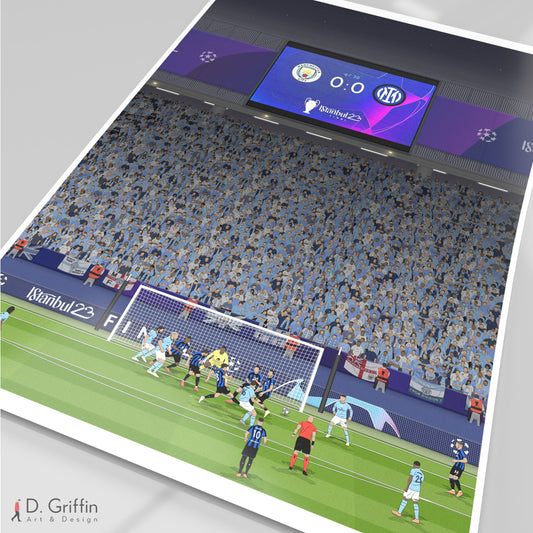 Manchester City - Champions League Winners Print