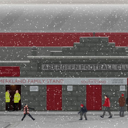 Aberdeen FC - Pittodrie Stadium Print - North Section