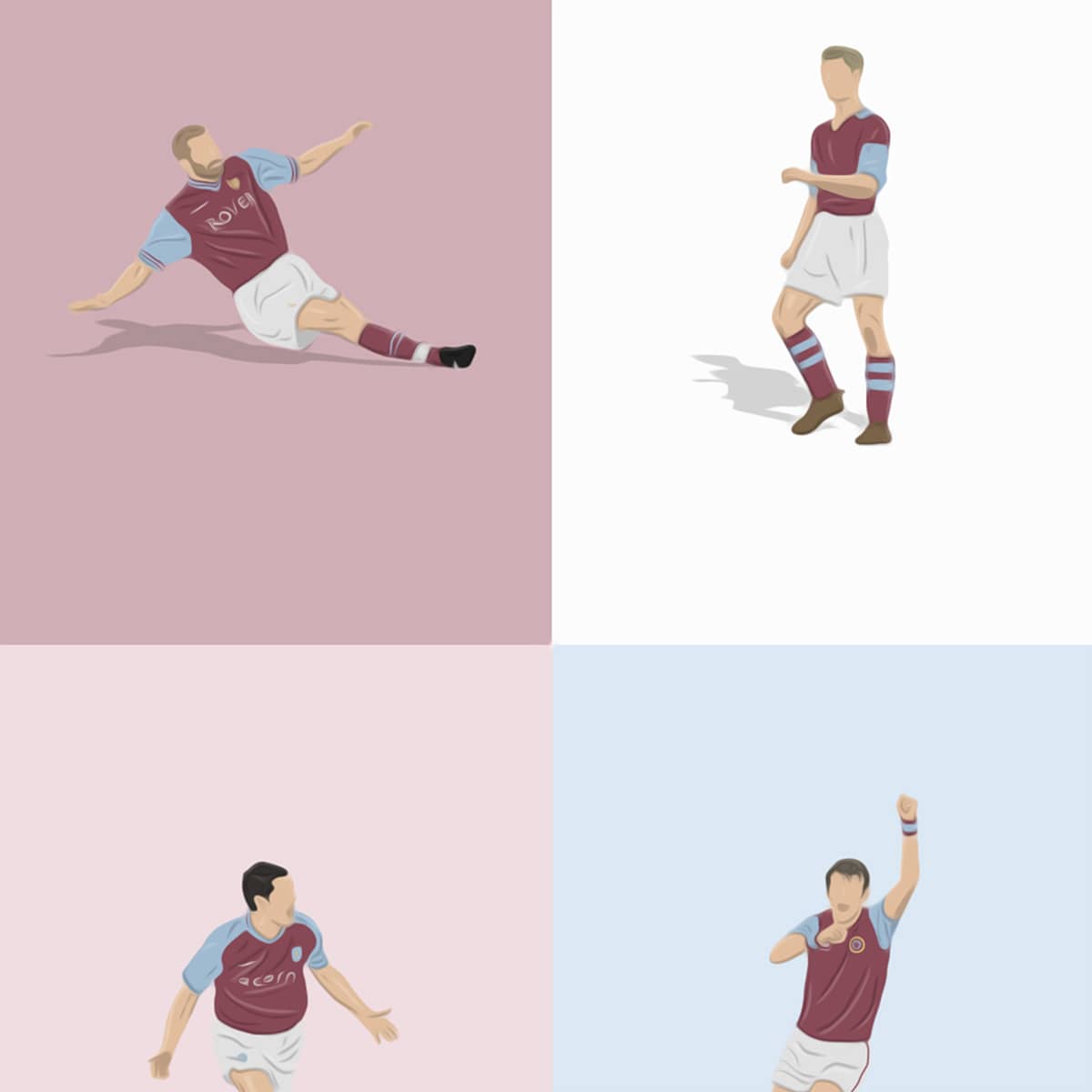 Aston Villa Legends Print - North Section