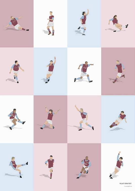 Aston Villa Legends Print - North Section