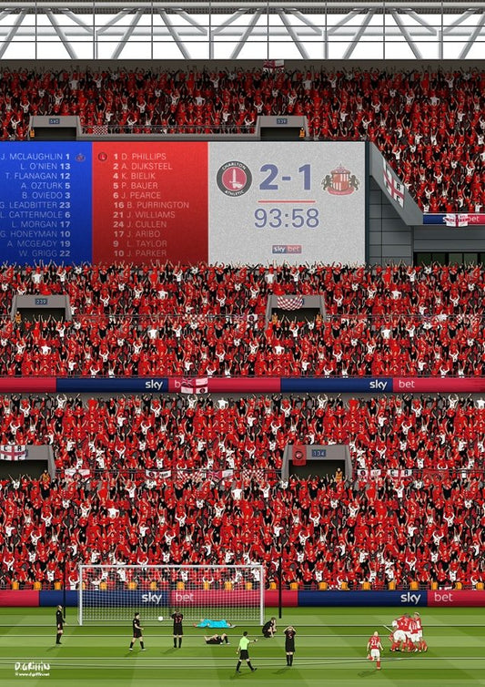 Charlton Promotion 2019 Art - North Section