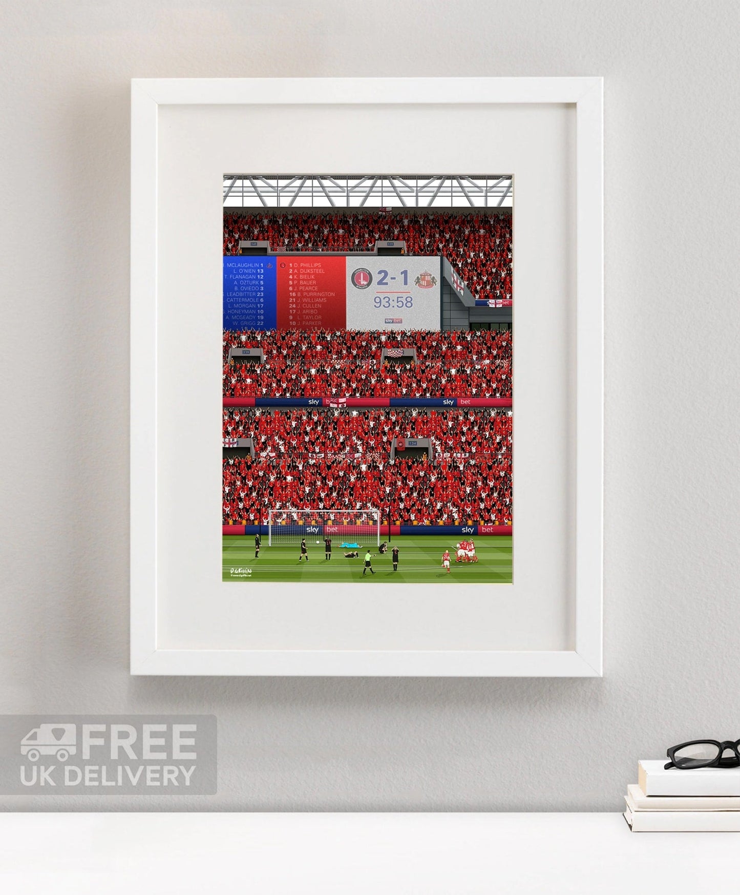 Charlton Promotion 2019 Art - North Section