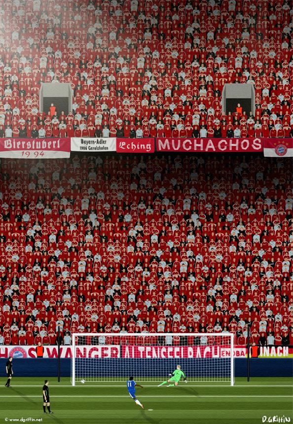 Chelsea - Champions League Final 2012 Print - North Section