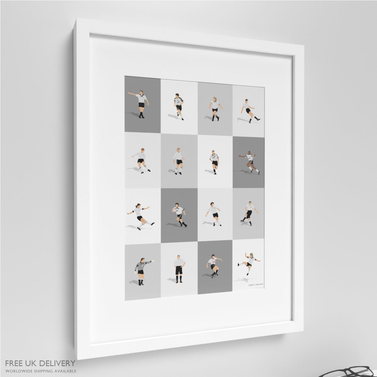 Derby County Legends Print - North Section