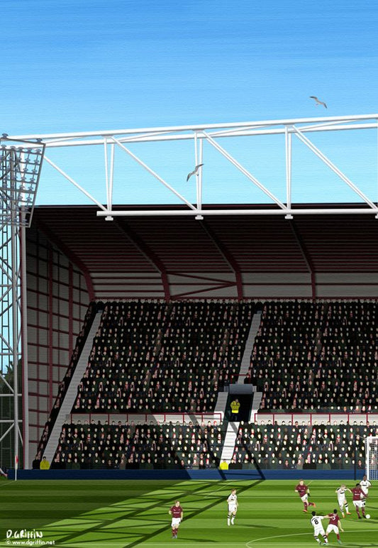 Heart of Midlothian Art, Tynecastle Print - North Section