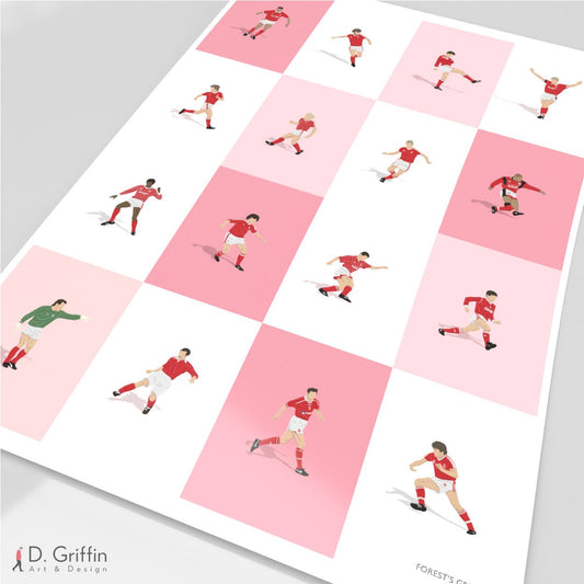 Nottingham Forest Legends Print - North Section