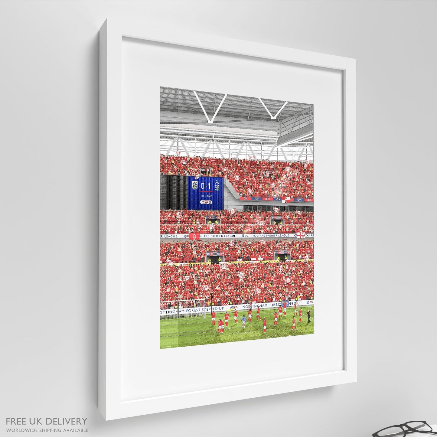 Nottingham Forest - Wembley Promotion Print - North Section