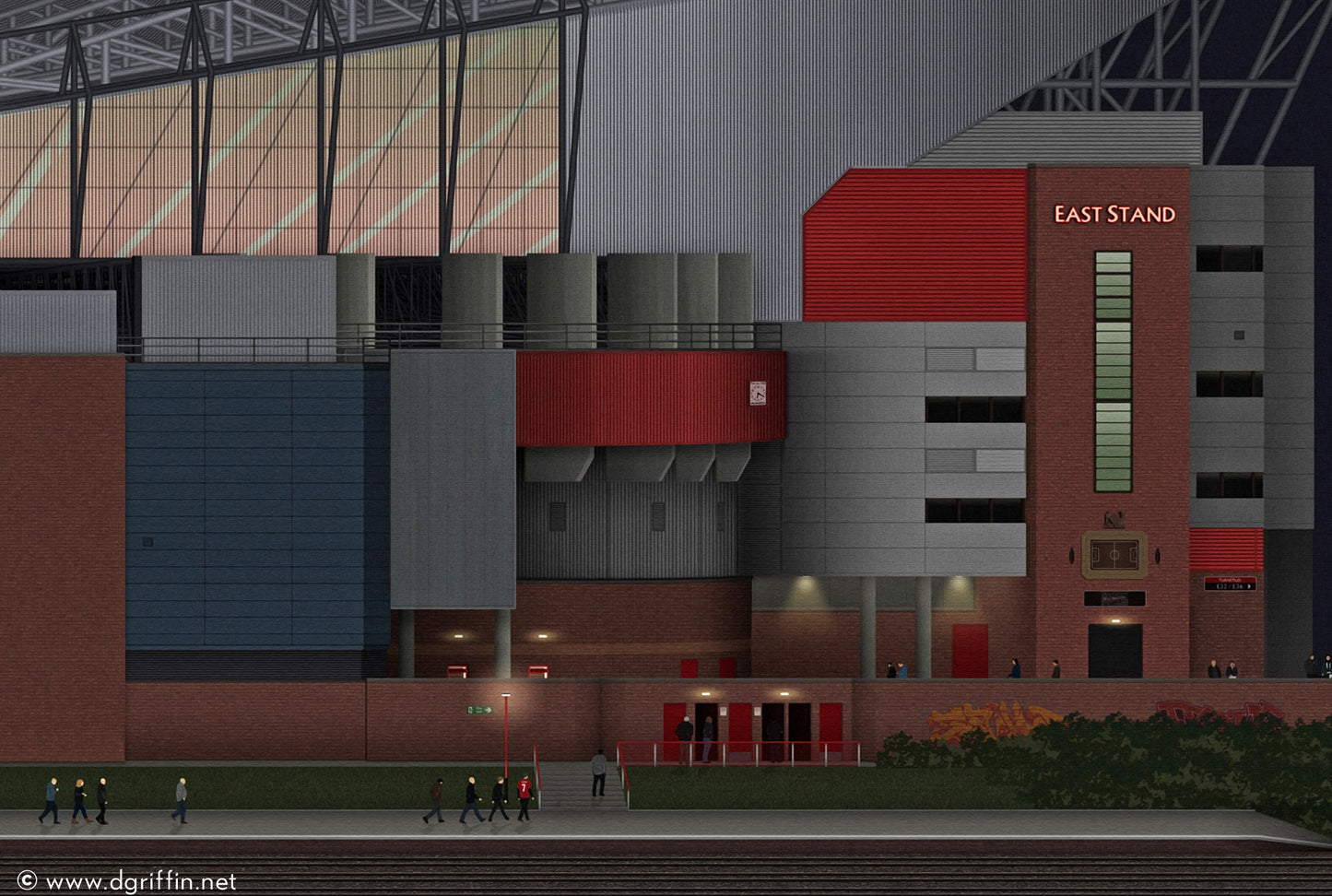 Old Trafford Stadium Art - North Section