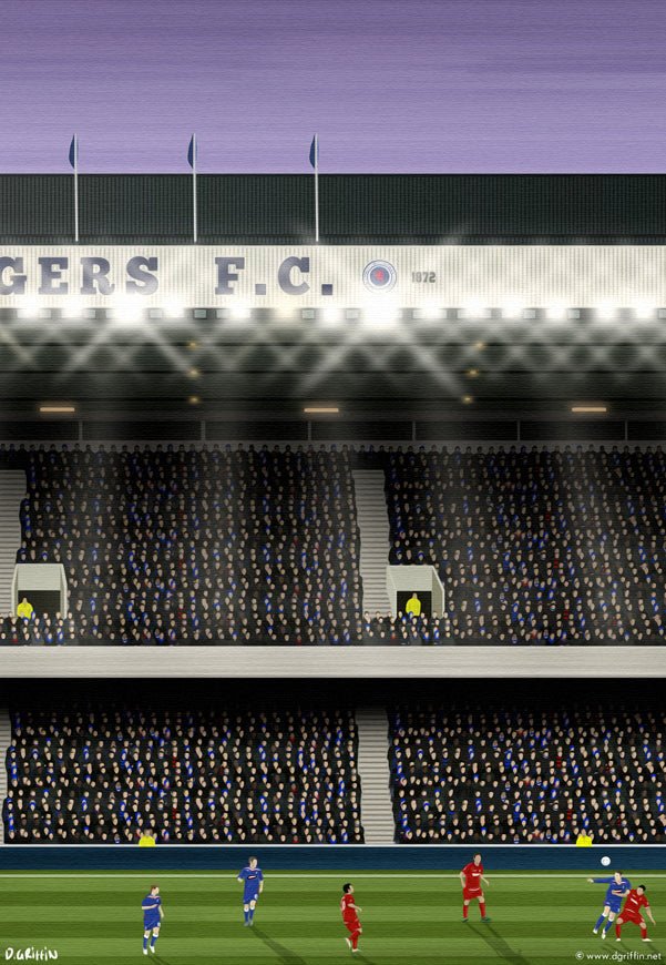 Rangers v Fiorentina Print - North Section