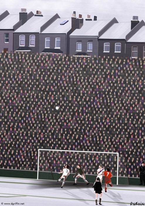 Retro Crystal Palace Poster Print - North Section