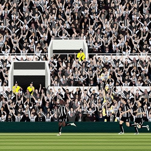 St James Park Print - North Section