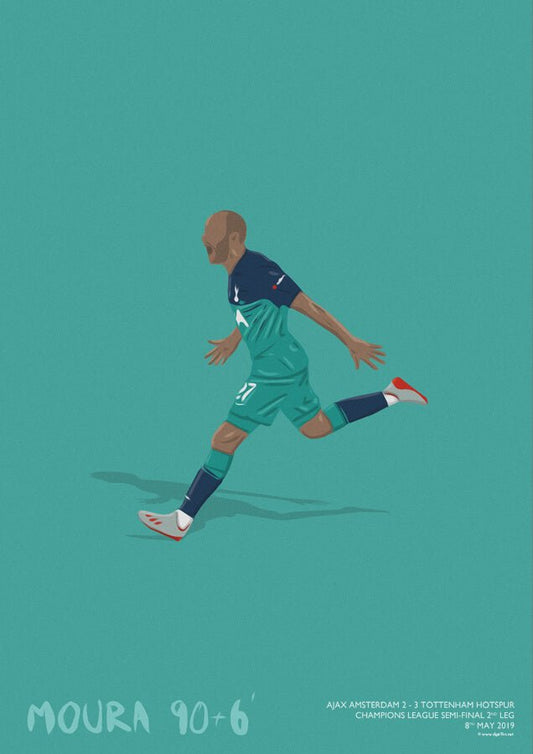 Tottenham Hotspur - Lucas Moura V Ajax Print - North Section