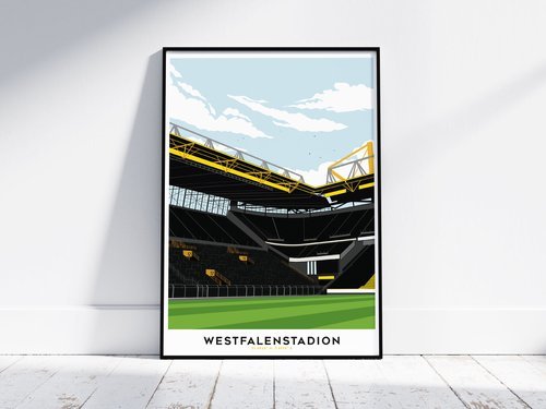 Westfalenstadion Print by Kieran Carroll - North Section