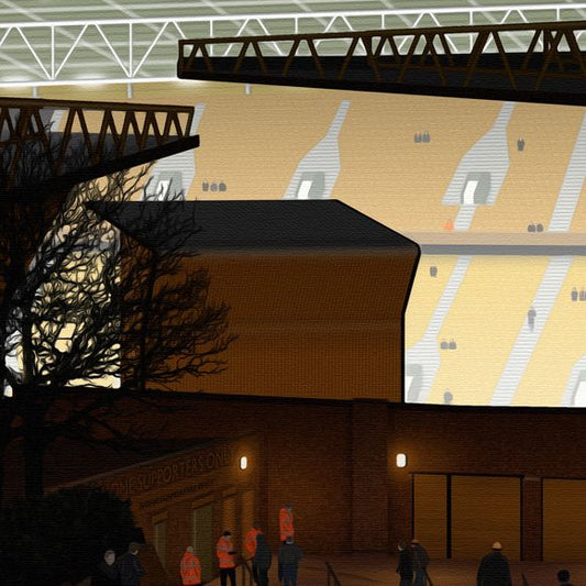Wolverhampton Wanderers - Molineux Print - North Section