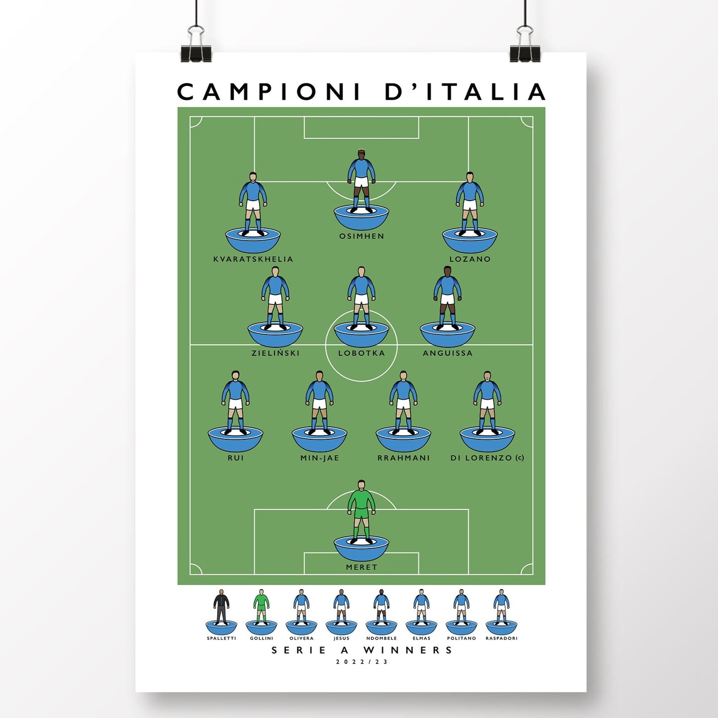 Napoli Champions Print
