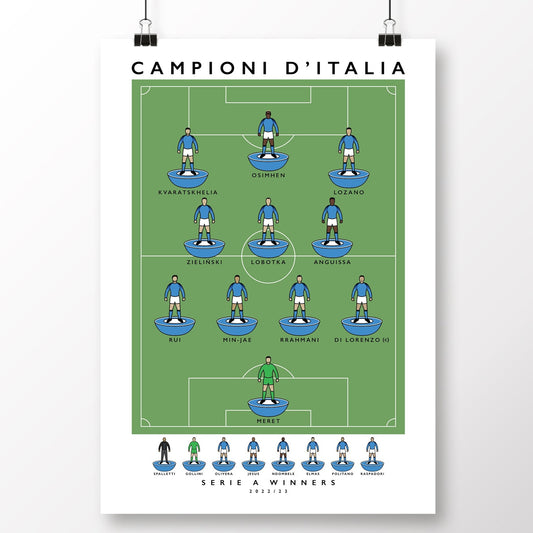 Napoli Champions Print