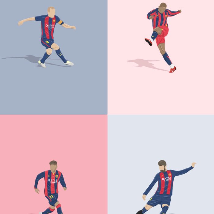 Barcelona Player Artistic Collage - North Section
