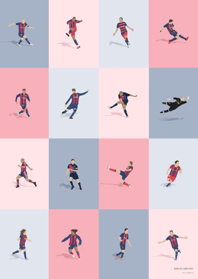 Barcelona Player Artistic Collage - North Section