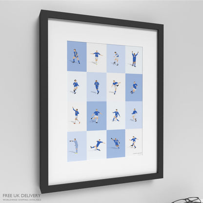 Cardiff City Legends Print - North Section