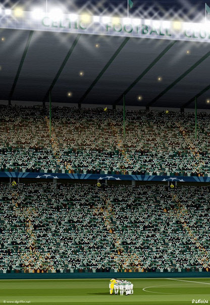 Celtic Park - Champions League Print - North Section