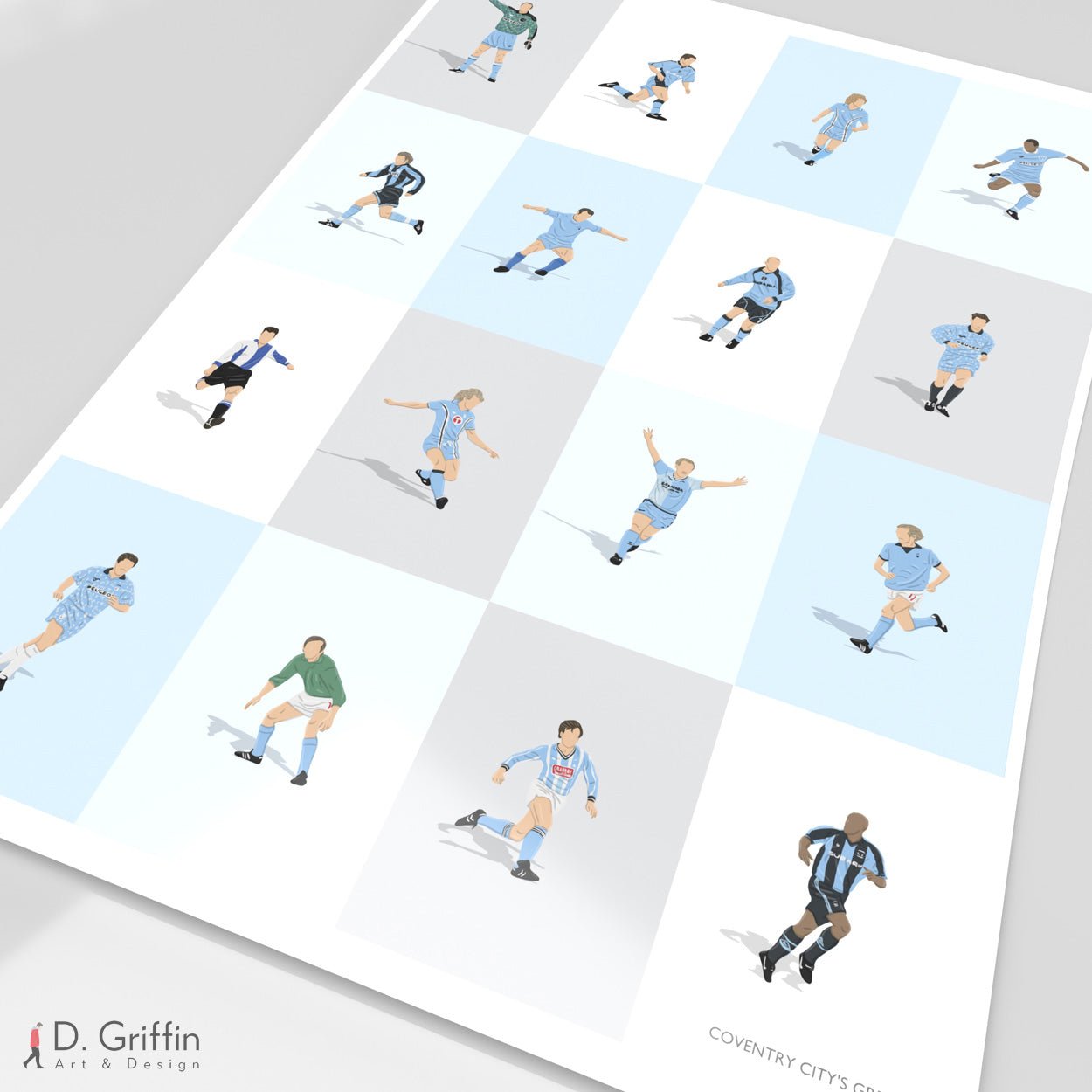 Coventry City Legends Print - North Section
