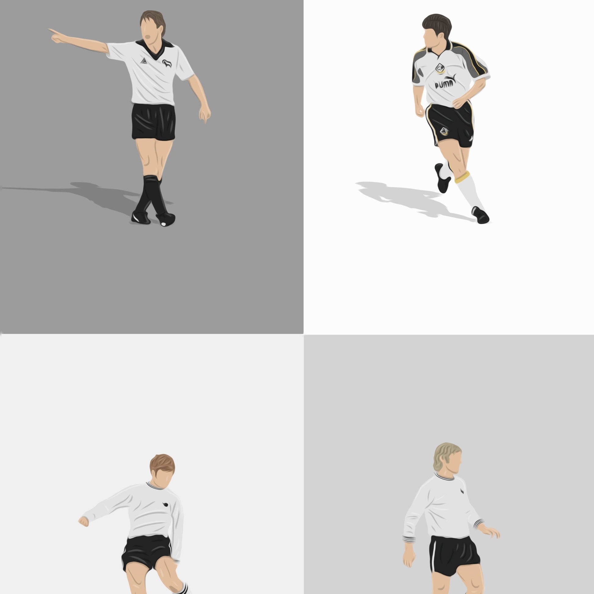 Derby County Legends Print - North Section