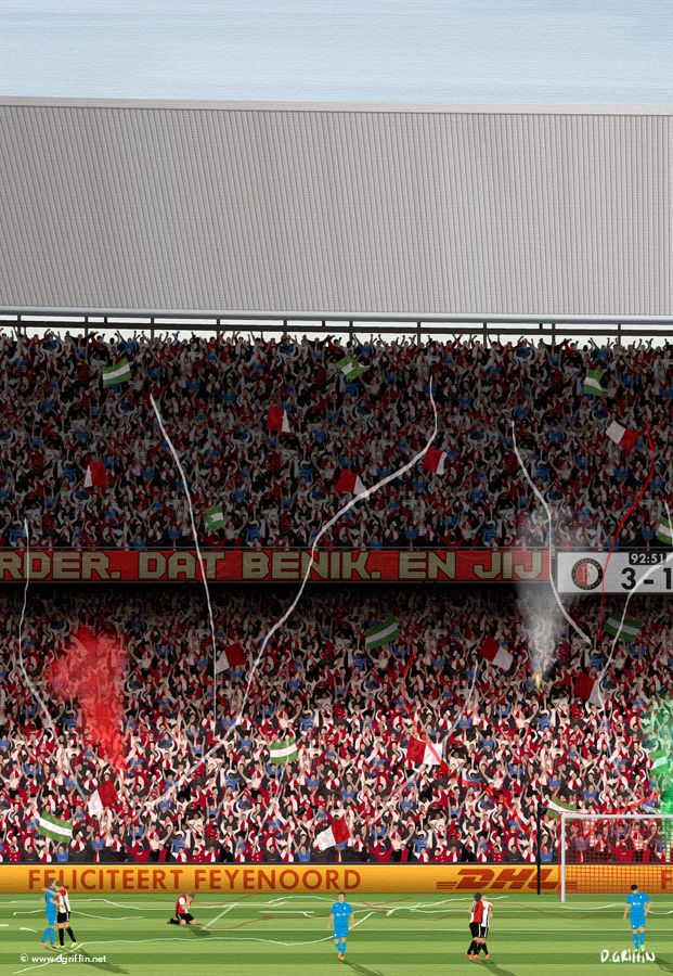 Feyenoord Rotterdam - Champions Print - North Section