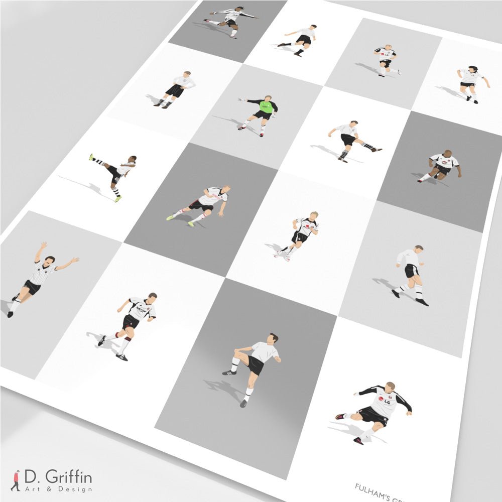 Fulham Legends Print - North Section