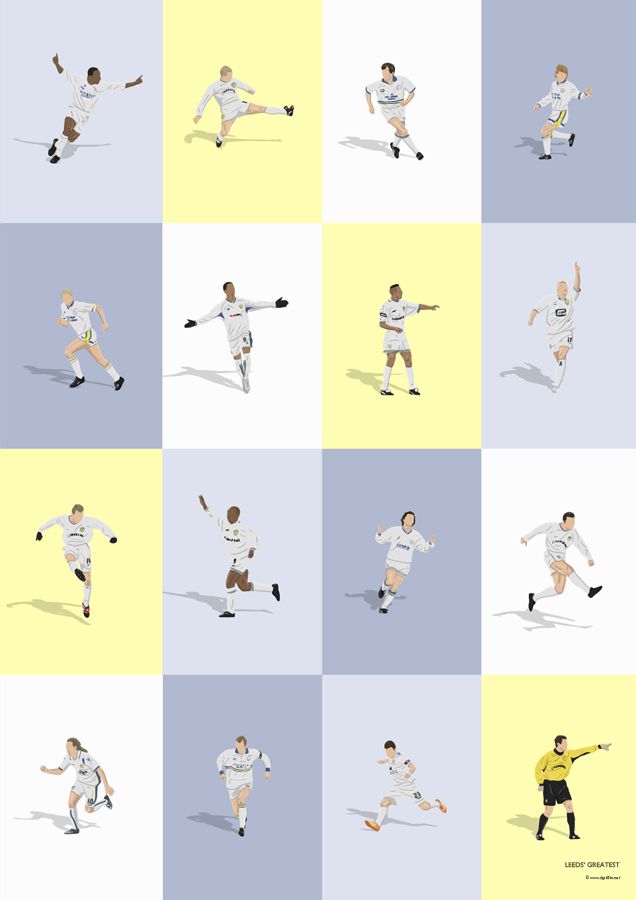 Leeds Wall Of Fame Prints - North Section