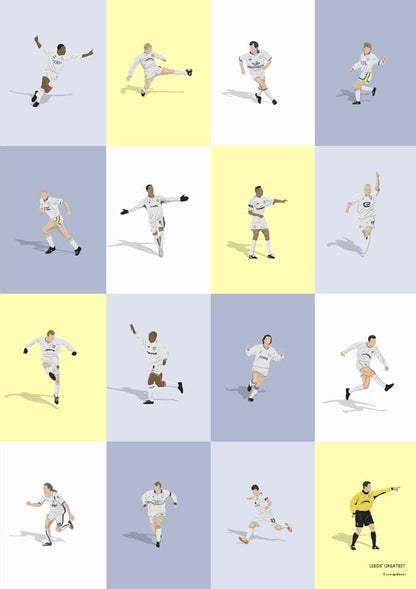Leeds Wall Of Fame Prints - North Section