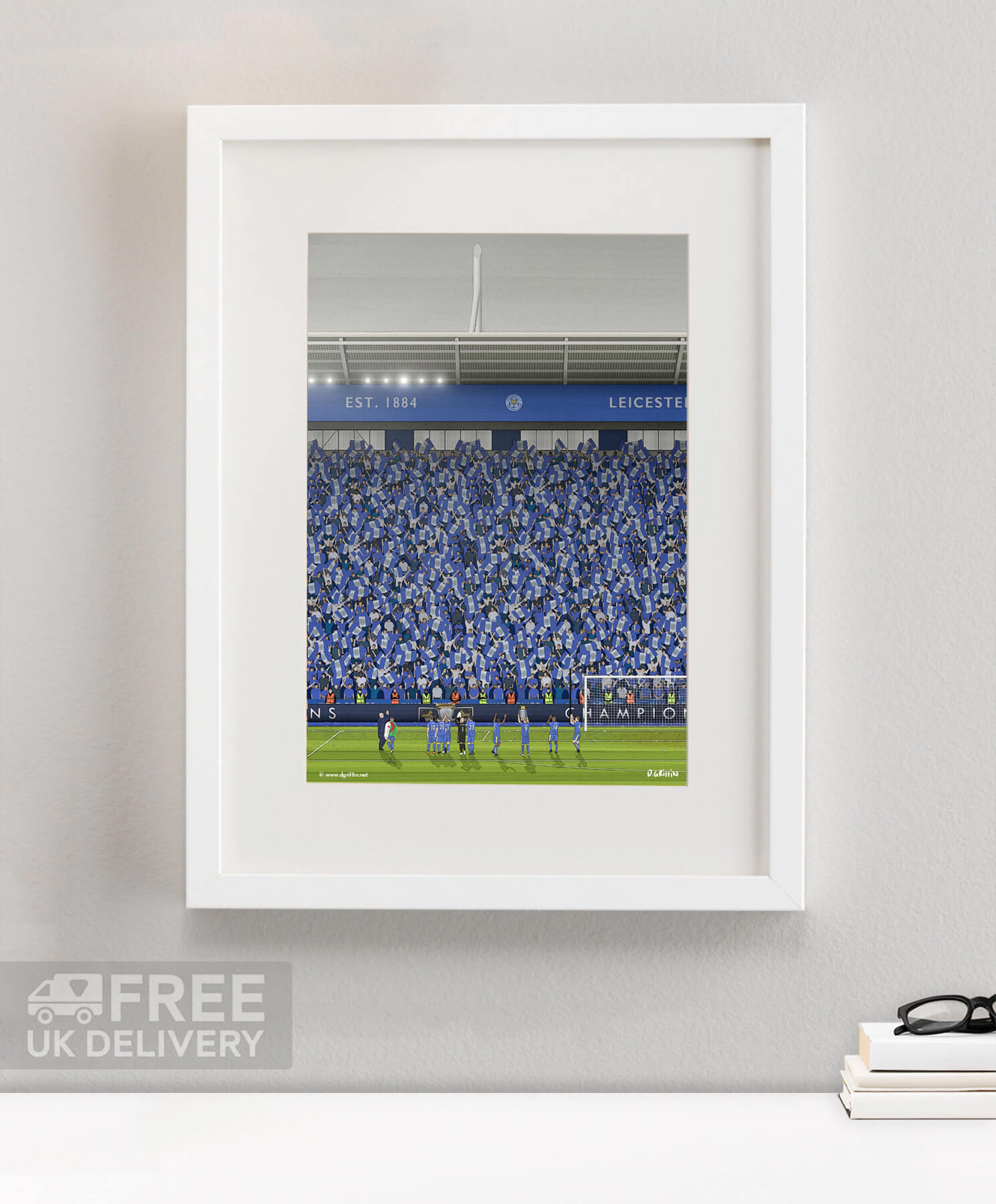 Leicester City - Champions 2015/16 Print - North Section