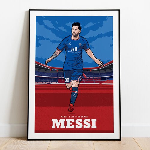 Lionel Messi - PSG Print - North Section