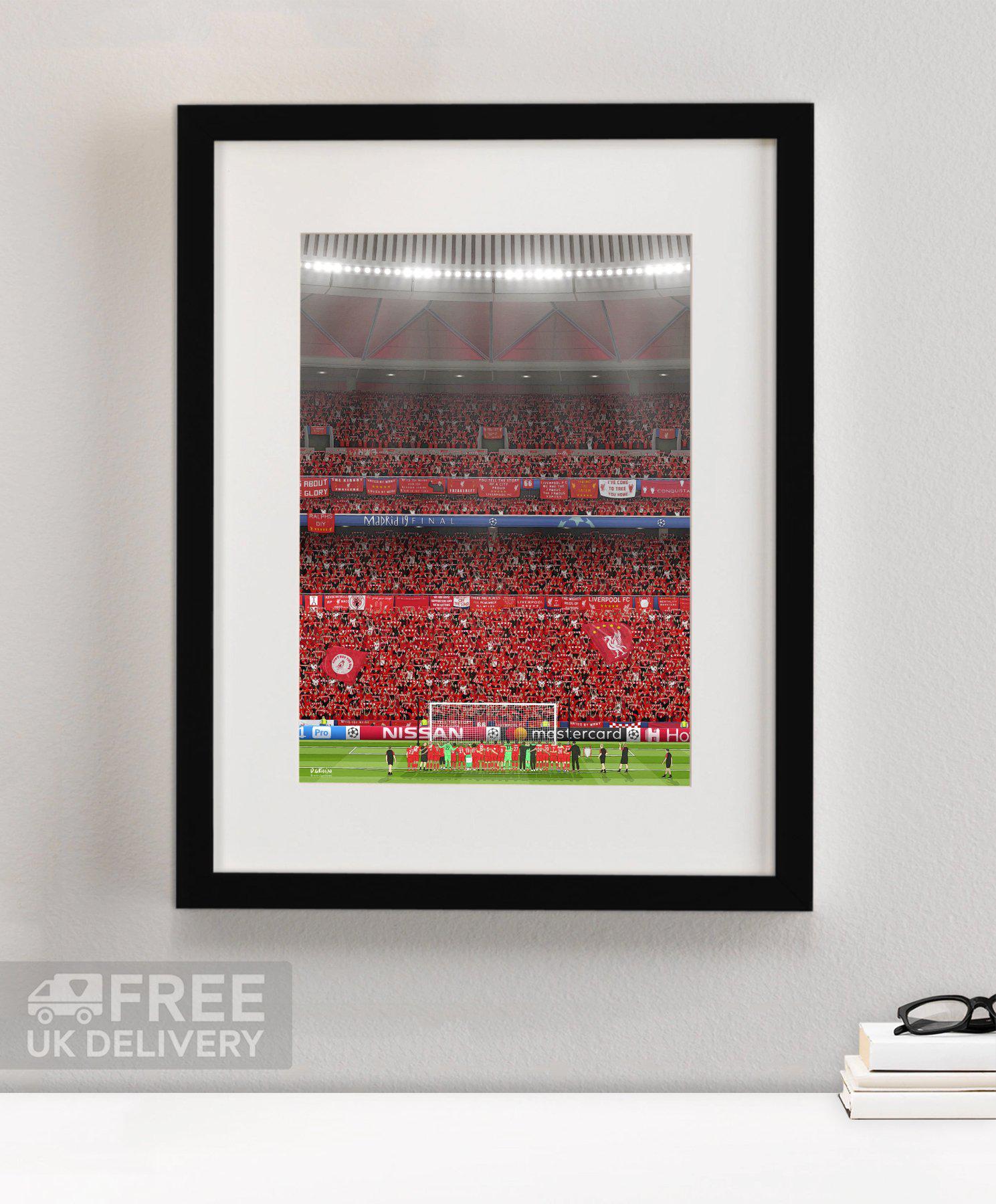 Liverpool Champions League Winners 2019 Print - North Section