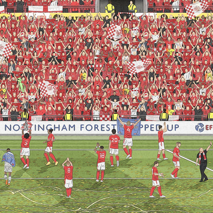 Nottingham Forest - Wembley Promotion Print - North Section