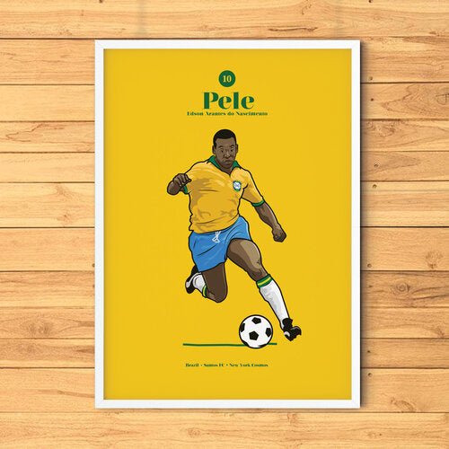 Pelé - Number 10 Print - North Section