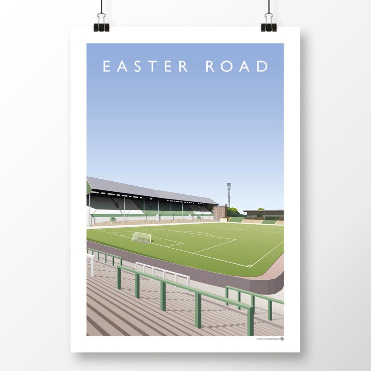 Retro Poster of Easter Road - North Section