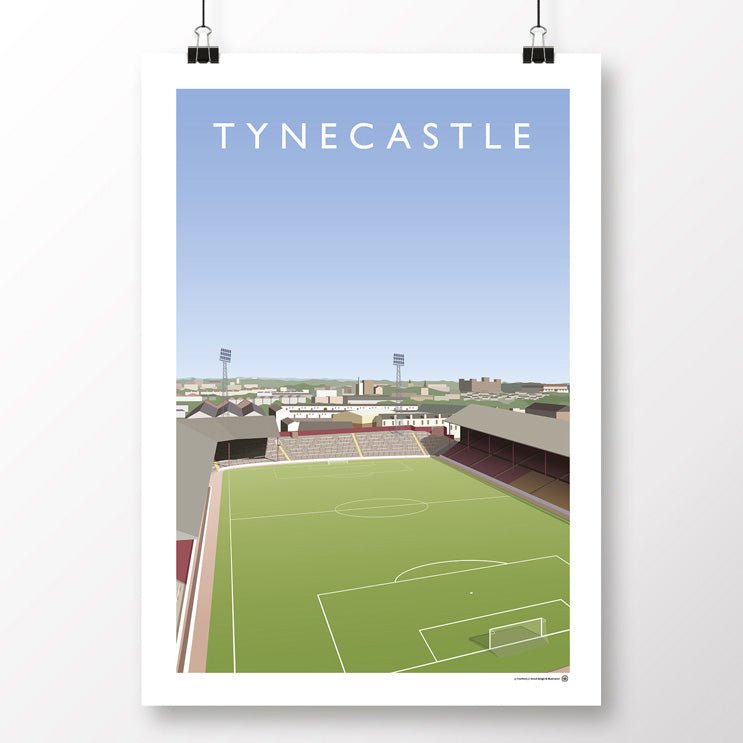 Retro Poster of Tynecastle - North Section