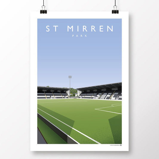 St Mirren Park Poster - North Section
