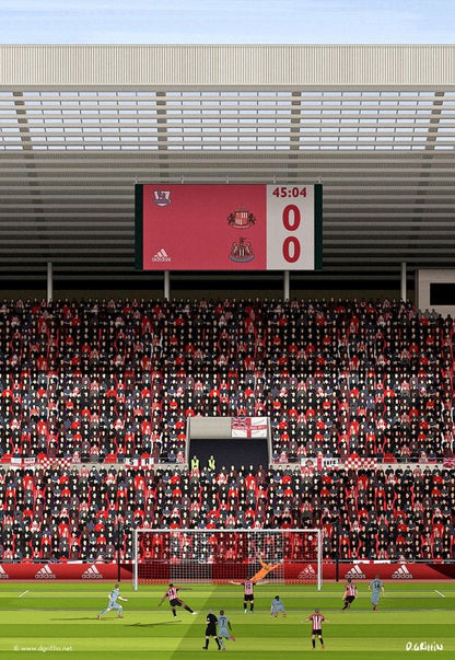 Safc Display Stadium Of Light Print | Sunderland AFC Poster – North Section