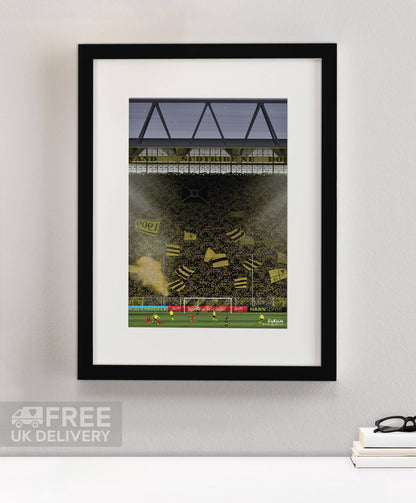 Westfalenstadion Print by D Griffin Art - North Section
