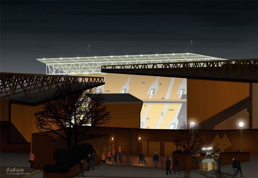 Wolverhampton Wanderers - Molineux Print - North Section
