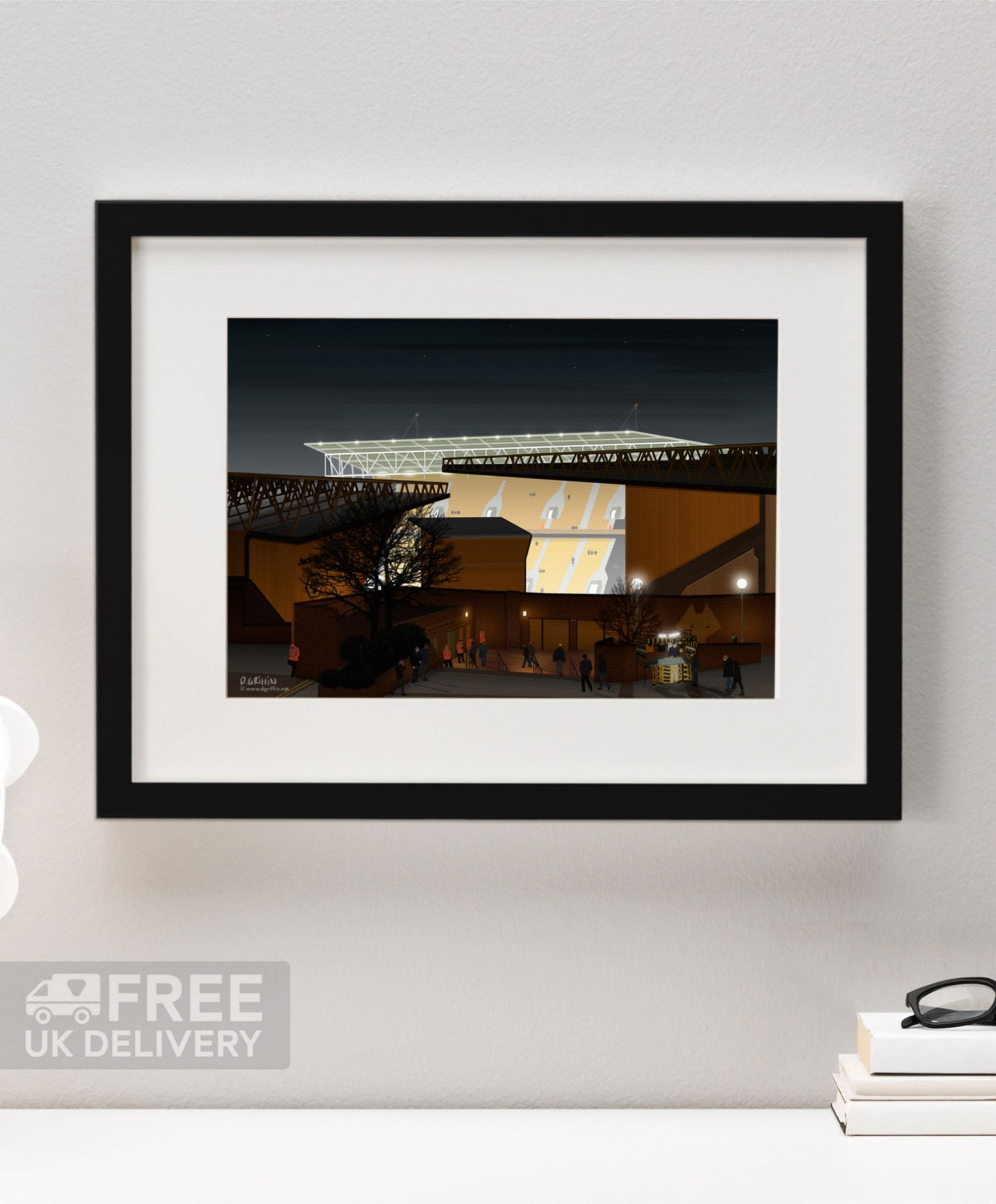 Wolverhampton Wanderers - Molineux Print - North Section